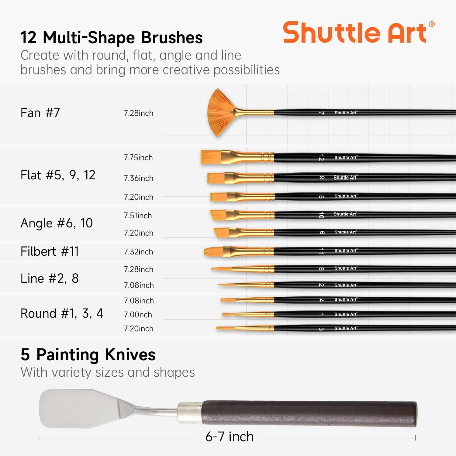 Amazon | Shuttle Art アクリル絵の具 66点セット 30色絵の具セット